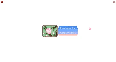Blooming flower logo (can be turned off in config options)