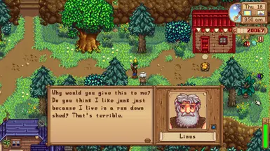 (CP) Linus Lives in a Cabin Dialogue at Stardew Valley Nexus - Mods and ...