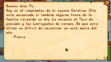 Traduccion al espanol de Birthday Mail