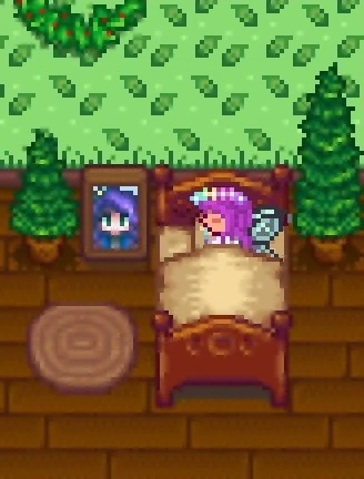 Sleeping next to Abigail