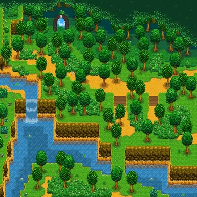 The Forest Map (Greenhouse vanilla interior is changed with this map)