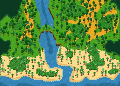 The Beach map (Below the BeachForest and MountainForest)