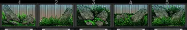 (2) Aquascape - rock 1 2 3 4 5 - nil/b/c