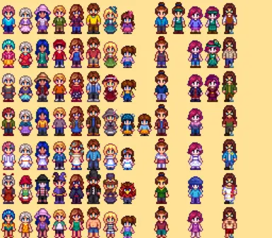 Seasonal Cute Characters For East Scarp At Stardew Valley Nexus - Mods 