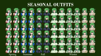 Mod comes with seasonal outfits!