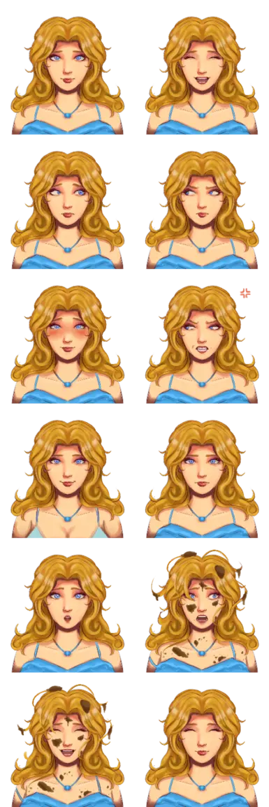 Wynter's Haley Portraits at Stardew Valley Nexus - Mods and community