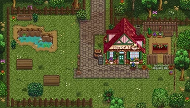 Cafe Exterior by Yri (with Earthy Recolour Mod)