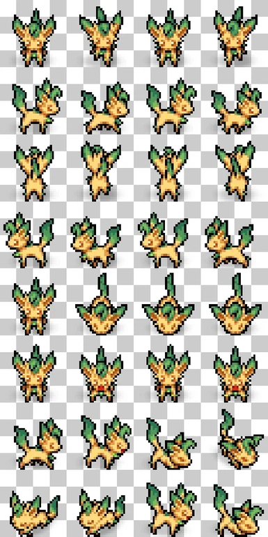 Replaces the cat sprite sheet with the leafeon sprite sheet from the advent...