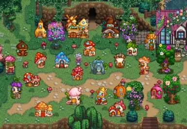 Classic Recolor and NEW Fairy Houses