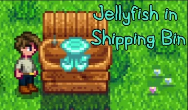 Jellyfish in Shipping Bin
