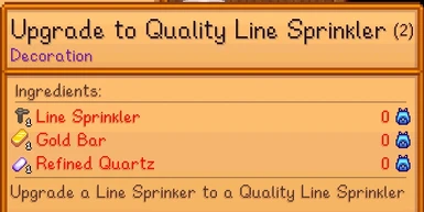 Upgradable Line Sprinklers