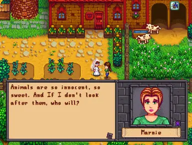 Marnie loves her animals!