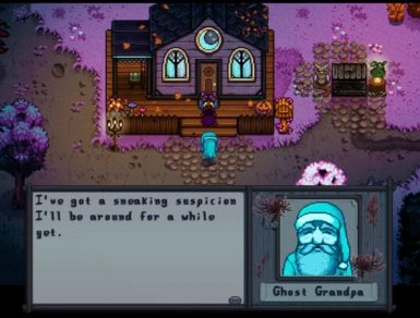 Enjoy a special visit with Grandpa's Ghost for the week leading up to Spirit's Eve