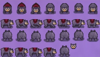 Owlbear Dark + Purple saddle