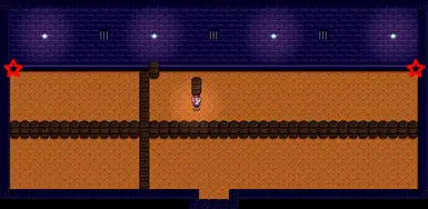 Secret Entrance is where the red stars are! This will let you into the area behind the wall.