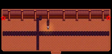 Secret Entrance is where the red stars are! This will let you into the area behind the wall.
