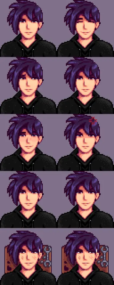 Sebastian's Portraits and Sprites by Pan (CP) at Stardew Valley Nexus ...