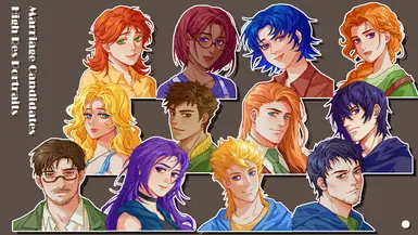 ZXsherry's Marriage Candidates High Res Portraits at Stardew Valley ...