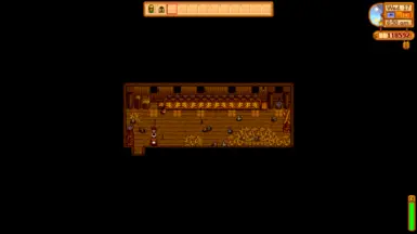 Fully filled coop with chirpers