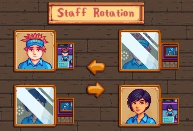 Options for staff rotation in some vendors.