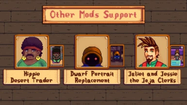 Portraits automatically switch for these mods.
