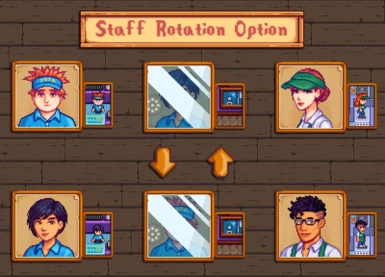 Staff rotation option for some vendors.