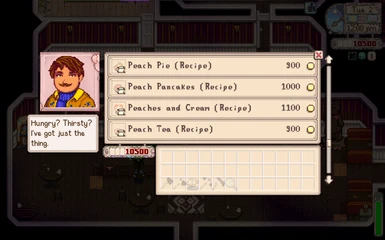 Recipes are purchasable at the Stardrop Saloon