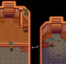 Warp between cellars