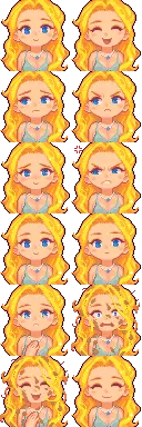 Nyapu's Haley Portrait edits for Haley's Pregnancy at Stardew Valley ...