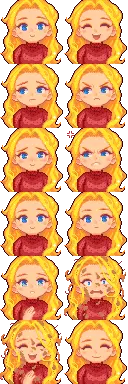 Nyapu's Haley Portrait edits for Haley's Pregnancy at Stardew Valley ...