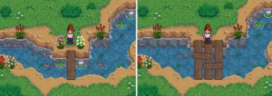 Configurable bridge to Grandpa's shrine / farm cave area