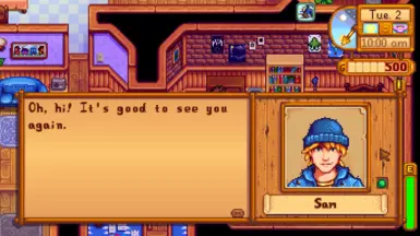 Sam Portrait and Sprite with a Beanie at Stardew Valley Nexus - Mods ...