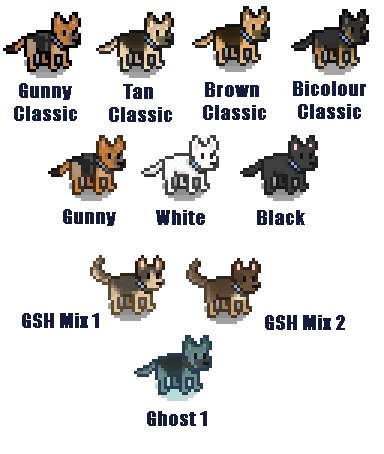 All breeds in the mod (taken from the original mod's images)