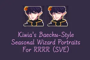 Baechu-Style Seasonal Wizard Portraits for RRRR (SVE) at Stardew Valley ...