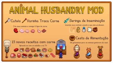 Animal Husbandry Mod (former ButcherMod) Portugues