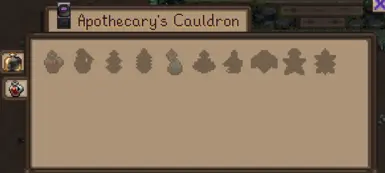 Cauldron crafting menu