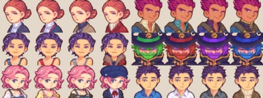 Nyapu's Portraits for Seasonal Outfits - Stardew Valley Expanded - Color Edit