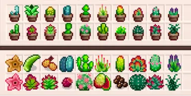 All seeds + harvested flowers/fruits