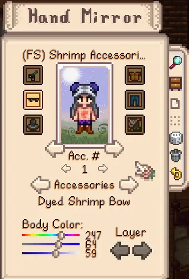 Dyeable bow both sides