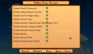 If you don't want a recipe, you can disable it in the config!