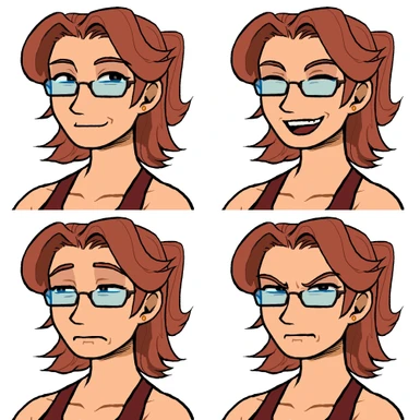 Bullety's female Pierre portraits and sprite
