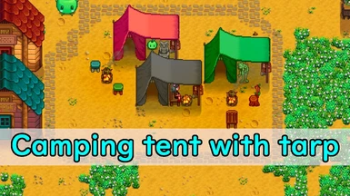 (CP) Camping tent with tarp