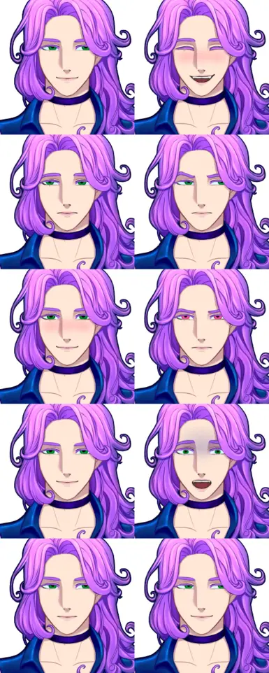 Gender Swap Abigail Portraiture And Sprite at Stardew Valley Nexus ...