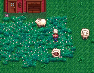 Compatible with CP or AT sheep reskin mods (Shown here: Woolly Sheep by CC)