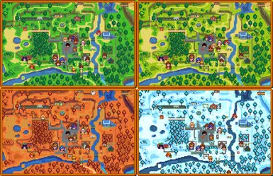 Stardew Valley Npc Map Npc Map Locations At Stardew Valley Nexus - Mods And Community