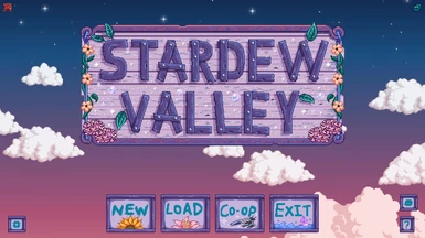 Title Screen and Menu Buttons