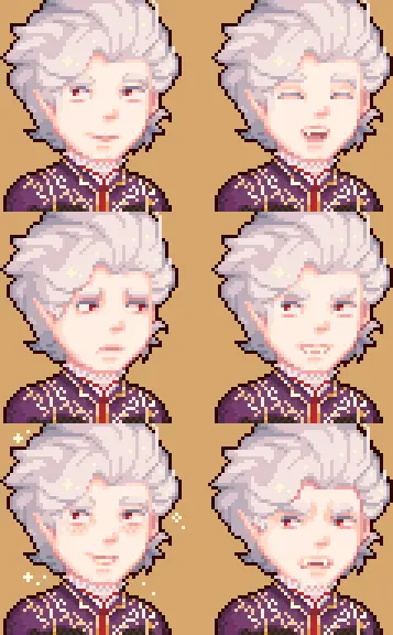 Baldur's Valley Astarion Portraits