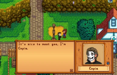 Copia's greeting