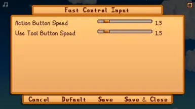 Fast Control Input
