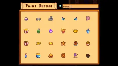 tabletop decor and concessions